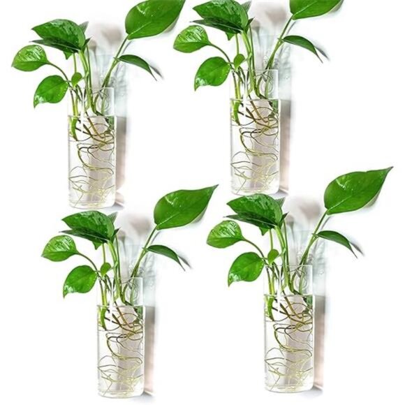 Kingbuy Wall Planter Terrarium Plant Propagation Station Glass Wall Vase for - Picture 7 of 7